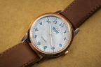 Atomic Premium Bangla / Bengali Number Analog Watch - For Men & Women Premium Quality Rose Gold Watch For Men | Best Quality Leather Strap Watch
